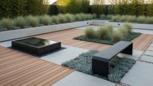 modernes Gartendesign Eleganz
