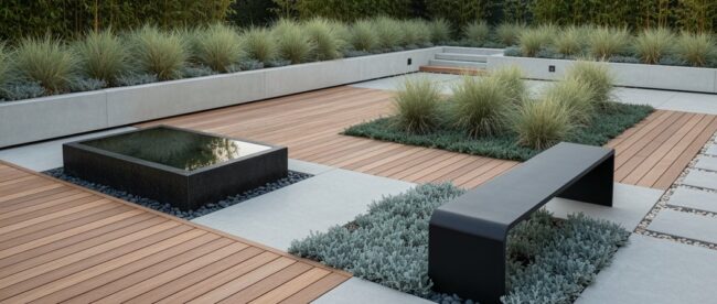 modernes Gartendesign Eleganz