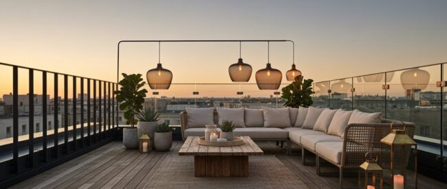 stylische Terrassengestaltungs-Ideen